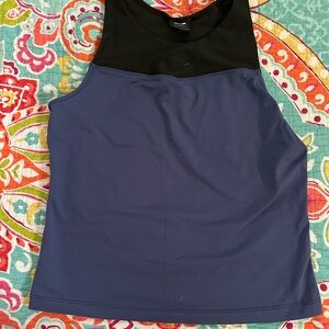 Oakley Black and Blue Sleeveless Tank Top